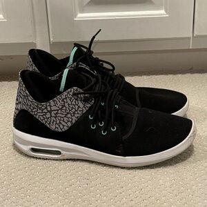 Jordan Eclipse black and Gray Sneakers with White Soles